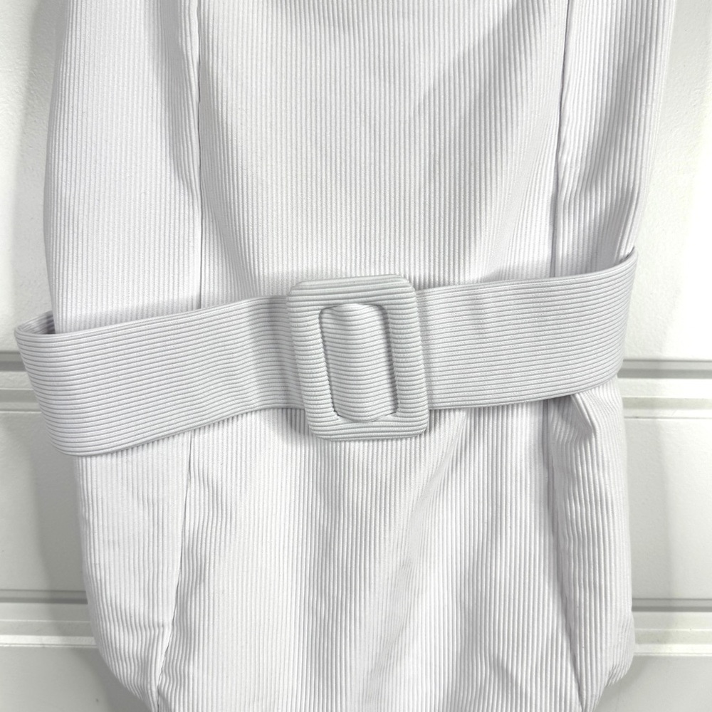 BEACH RIOT Anthropologie Sydney NEW One Piece Belted Swimsuit Size XS White - Picture 5 of 12
